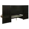 Coaster Fine Furniture 224900KE-S3P Terrace - Eastern King Wall Panel Storage Bed - Ash Brown