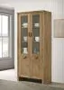 Coaster Fine Furniture 193616 Adina - Tall Display Cabinet - Distressed Light Brown