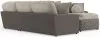 Jackson Furniture Industries 4047/63/59/30/76/28-29 Canyon - 4 Piece Sectional With Cuddler Seat Cushions, Included Accent Pillows And Cocktail Ottoman (Right Side Facing Chaise) - Umber