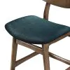 New Classic D1651-22-FGR Oscar - Counter Chair With Cushion (Set of 2) - Walnut / Forest Green
