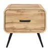 New Classic T3562-20 Rowan - One Drawer End Table/Bedside Table - Natural