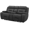 Liberty Furniture 7019CO-22P Liberty Furniture 7019CO-22P Chapman - Loveseat With Console P2 & ZG - Aline Coal