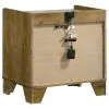 Coaster Fine Furniture 222972 Henderson - 1-Drawer LED Nightstand Bedside Table - Medium Oak