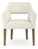 Benchcraft® D863-02A Marxmore - Dining Upholstered Arm Chair (Set of 2) - Beige / Brown
