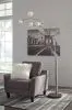 Ashley Furniture L725089 Winter - Metal Arc Lamp  - Silver Finish