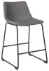 Ashley Furniture D372-824 Ashley Furniture D372-824 Centiar - Upholstered Barstool (Set of 2) - Gray