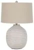 Ashley Furniture L100764 Jamon - Ceramic Table Lamp  - Beige