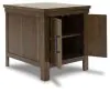 Ashley Furniture T731-3 Moriville - Rectangular End Table - Grayish Brown