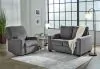 Ashley Furniture 53602/37/25 Ashley Furniture 53602/37/25 Rannis - 2 Pc. - Twin Sofa Sleeper, Rocker Recliner - Pewter