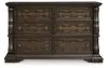 Ashley Furniture B947-31 Maylee - Dresser - Dark Brown