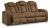 Ashley Furniture 6070315 Wolfridge - Power Reclining Sofa With Adj Headrest - Brindle