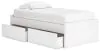 Ashley Furniture EB9630B6 Ashley Furniture EB9630B6 Onita - Twin Platform Bed With 1 Side Storage - White