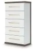 Ashley Furniture PCB1108-46 Kendanport - Five Drawer Chest - Brown / White
