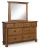 Ashley Furniture PCB824B1 Ashley Furniture PCB824B1 Rowlenstown - Dresser And Mirror - Brown