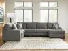 Ashley Furniture PC48405S6 Ashley Furniture PC48405S6 Clarington - 3-Piece Sleeper Sectional With RAF Chaise And LAF Sofa - Greystone