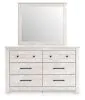 Ashley Furniture PCB1171B1 Ashley Furniture PCB1171B1 Makidern - Dresser And Mirror - Whitewash