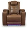 Ashley Furniture PCU1420013 Gruaro - Power Recliner With Adjustable Headrest - Amber