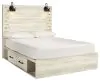 Ashley Furniture B192B24 Ashley Furniture B192B24 Cambeck - Queen Panel Bed With 4 Storage Drawers - Whitewash