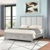 New Classic 00-2442-200 New Classic 00-2442-200 Fiona - 6/0 California King Bed - Mist Gray