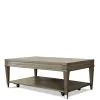 Riverside Furniture 37002 Dara Two - Rectangular Cocktail Table - Gray Wash
