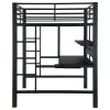 CoasterElevations 460023 Avalon - Full Workstation Loft Bed - Black