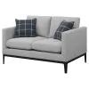 CoasterElevations 508682 Apperson - Upholstered Track Arm Loveseat - Light Gray