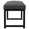 Coaster Fine Furniture 907516 Mesa - Boucle Upholstered Tufted Accent Bench - Charcoal
