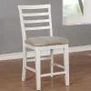 Furniture of America CM3156PC-2PK Kiana - Counter Height Side Chair (Set of 2) - White