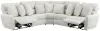 Jackson Furniture Industries 633/66/68/67-01 Majesty - 3 Piece Deep Seating Power Reclining Sectional - White