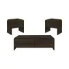 New Classic 19-3518W-3P New Classic 19-3518W-3P Mara - 3 Piece Cocktail Table & 2 End Tables - Walnut