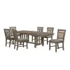 New Classic 40-3412-D6C New Classic 40-3412-D6C Harrisburg - Dining Table & 6 Chairs - Brown
