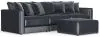 Jackson Furniture Industries 2245/37/31/36/12-23 Jackson Furniture Industries 2245/37/31/36/12-23 Remington - 3 Piece Modular Sofa And 1 Included Cocktail Ottoman - Slate