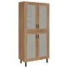 Coaster Fine Furniture 950440 Teller - 4-Door Tall Shoe Storage Cabinet - Natural Oak
