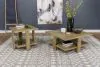 Coaster Fine Furniture 707718-S2 Dawn - 2 Piece Round Coffee And End Table Set - Mango Brown