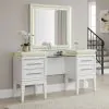 Liberty Furniture 781-BR35 Reflections - Vanity Desk - Pearl White & Rhinestone