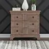Liberty Furniture 928-BR62 Haven Hills - Bedside Chest With Charging Station - Camel Beige