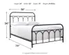 Ashley Furniture B280-672 Ashley Furniture B280-672 Nashburg - Full Metal HDBD/Ftbd/Rails - Black