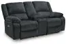 Ashley Furniture 7650496 Ashley Furniture 7650496 Draycoll - Dbl Rec Pwr Loveseat W/Console - Slate
