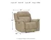 Ashley Furniture 5930213 Ashley Furniture 5930213 Next-Gen Durapella - PWR Recliner/Adj Headrest - Sand