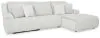 Ashley Furniture 92706S6 Ashley Furniture 92706S6 Top Tier - 3-Piece Reclining Sectional Sofa With Raf Press Back Chaise - Alloy