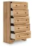 Ashley Furniture PCB1075-46 Aleaport - Five Drawer Chest - Warm Brown