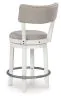 Ashley Furniture D642-224 Robbinsdale - Upholstered Swivel Barstool (Set of 2) - Antique White