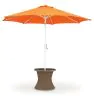 Ashley Furniture PCP790-706 Laguna Heights - Round End Table With Umbrella Option - Beige