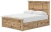Ashley Furniture PCB1170B11 Ashley Furniture PCB1170B11 Makidern - Queen Panel Storage Bed With 2 Under Bed Storage Units And Storage Footboard - Tan