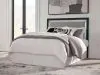 Ashley Furniture PCB1115-57 Ashley Furniture PCB1115-57 Maeling - Queen Upholstered Panel Headboard - Black / Gray