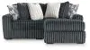 Ashley Furniture 98105S16 Ashley Furniture 98105S16 Midnight-Madness - 2-Piece Sectional With RAF Corner Chaise - Gunmetal