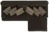 Jackson Furniture Industries 4376/76/46-49 Jackson Furniture Industries 4376/76/46-49 Mammoth - 2 Piece Sofa Chaise With RSF Chaise - Chocolate