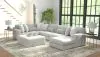 Jackson Furniture Industries 3303/30/62/76/28-18 Logan - 3 Piece Sectional With Comfort Coil Seating And Included Cocktail Ottoman And 9 Accent Pillows (Right Side Facing Chaise) - Moonstruck