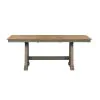 Liberty Furniture 62-CD-TRS Lindsey Farm - Trestle Table - Gray & Sandstone