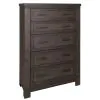 Liberty Furniture 759-BR-CPBDMCN Liberty Furniture 759-BR-CPBDMCN Thornwood Hills - 5 Piece Bedroom Set (California King Panel Bed, Dresser & Mirror, Chest, Nightstand) - Rock Beaten Brown